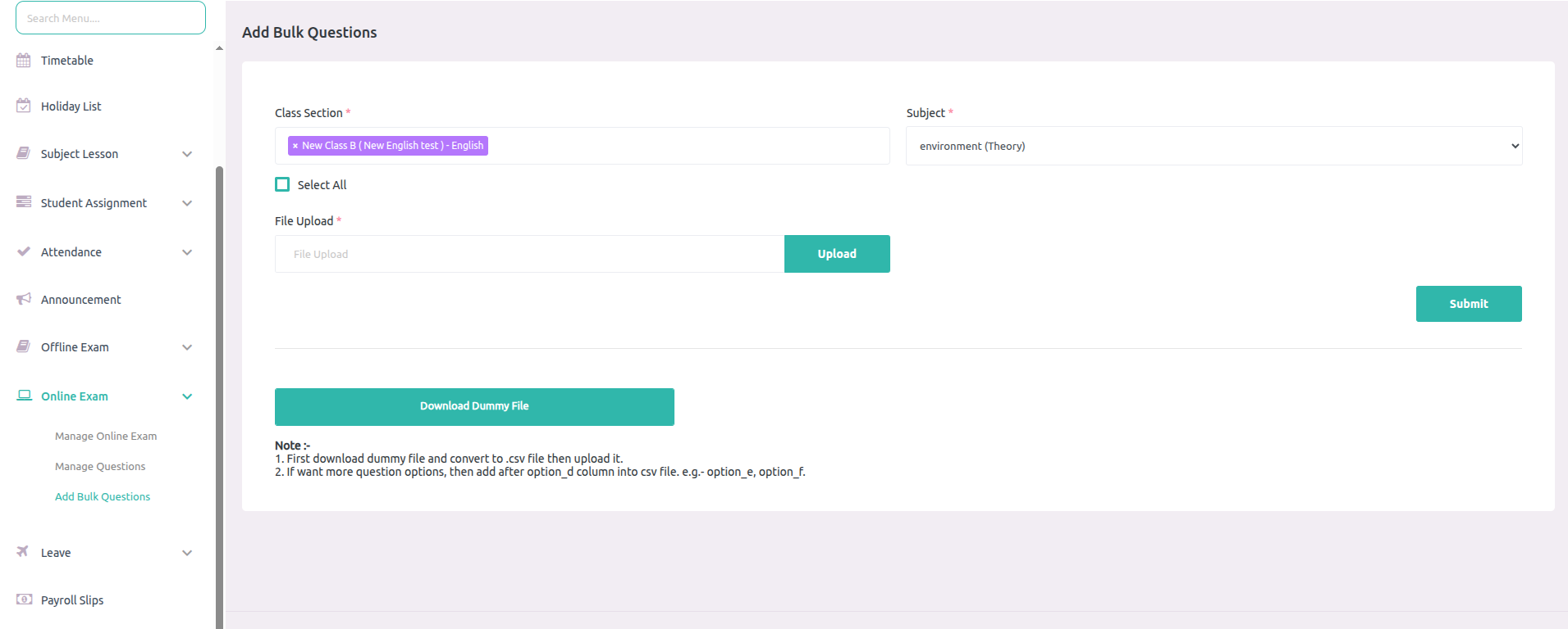 e-School SaaS