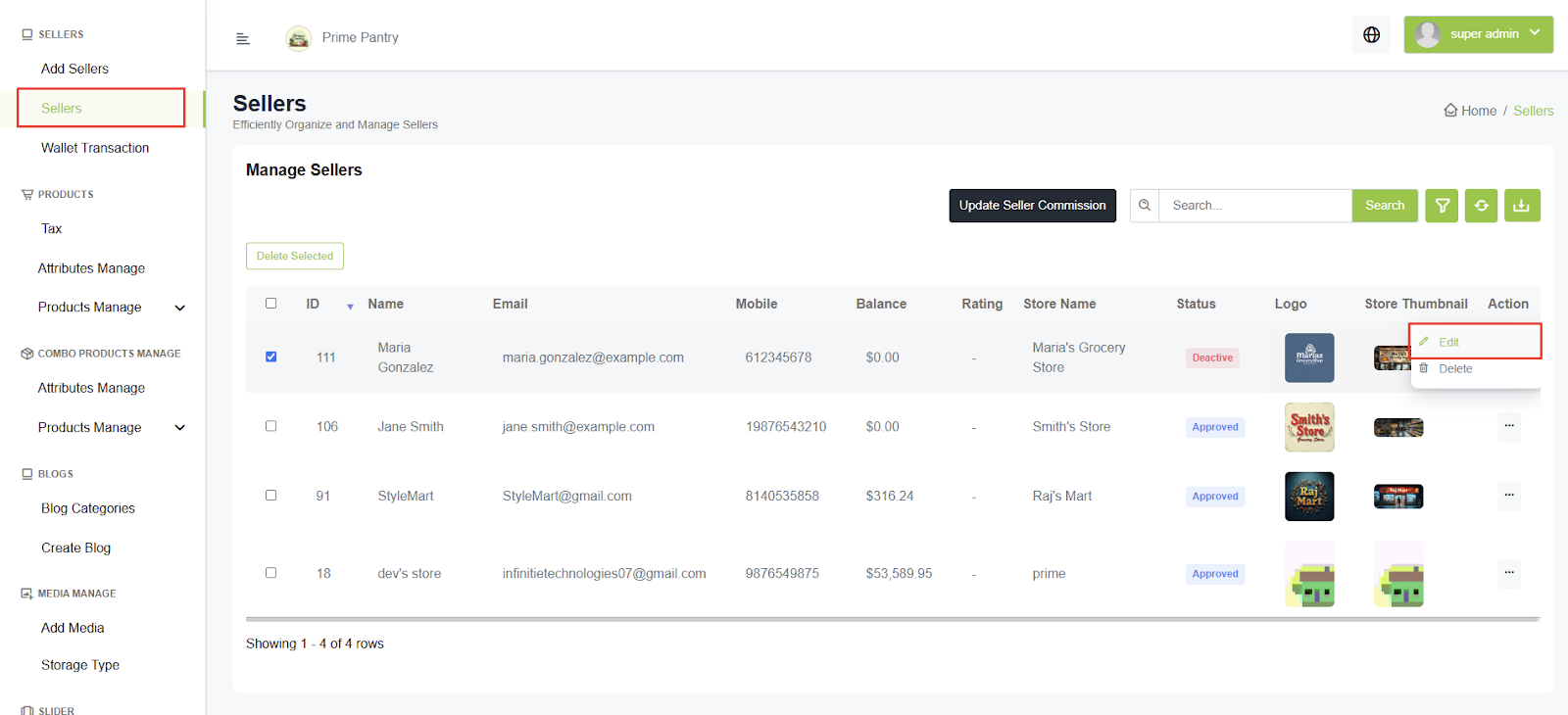 Return Process Example